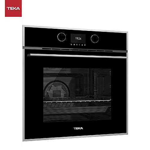 Teka HLB 860 P - Horno Pirolítico Multifunción SurroundTemp con 20 Recetas, Sistema de Limpieza DualClean, Autolimpieza Pirolítica, 12 Funciones de Cocinado, Color Cristal Negro con Marco - imagen 5