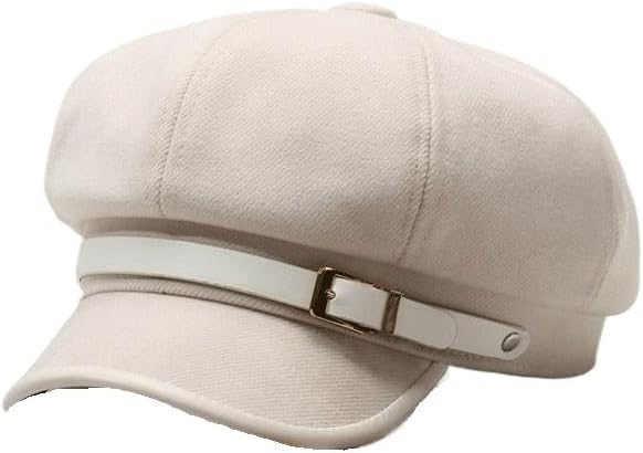 Versatile Suede Octagonal Hat for Winter Outdoor Warmth Women's Beret