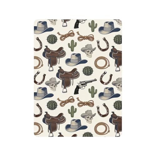 Drap de berceau en coton extensible style western minimaliste pour bébé