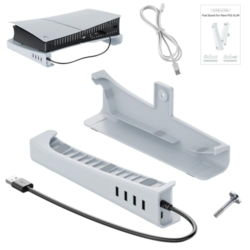 【PS5 Pro/PS5 Slim専用】ps5 pro 横置きスタンドきUSBハブスタンド ps5 slim 横置きスタンド OLCLSS PS5 pro スタンド - 転倒・損傷防止、高性能放熱、スペース節約、 PS5 Pro/PS5 Slimアクセサリ固定ネジ付属アクセサリーps5 pro アクセサリPS5 Pro専用