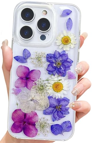 Coque fleurs séchées iPhone 16 Pro Max esthétique pour le quotidien