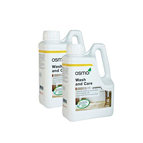 OSMO Wash and Care Wood Floor Cleaner, Pack of 2 x 1L