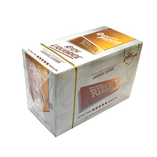 Rizla Orange LIQUORICE Regular Cigarette Rolling Papers Original (50)