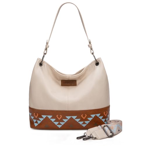 Image of Wrangler Hobo Bags for Women Vegan Leather Top Handle Shoulder Purses and Handbags