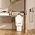 Sarlai One Piece Toilet - Bathroom Toilet Comfort Height Dual Flush Elongated White Ceramic Modern Bathroom One Piece Toilet with Soft Seat, 12" Rough - In, Wax Ring Included