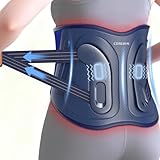 CONLWIN 68' Cordless Heating Pad for Back Pain Relief with 5 Heat & 6 Vibration, Lower Back Massager with 4D Butterfly Support, Portable Heating Pad for Women Men Mom Dad