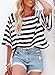 Dokotoo Womens Tops Summer Blouses for Women Dressy Casual Striped Spring Fashion 2026 Trendy Cute Crop Tops Shirts Business Casual Women's T-Shirts T Shirts Tee Resort Wear