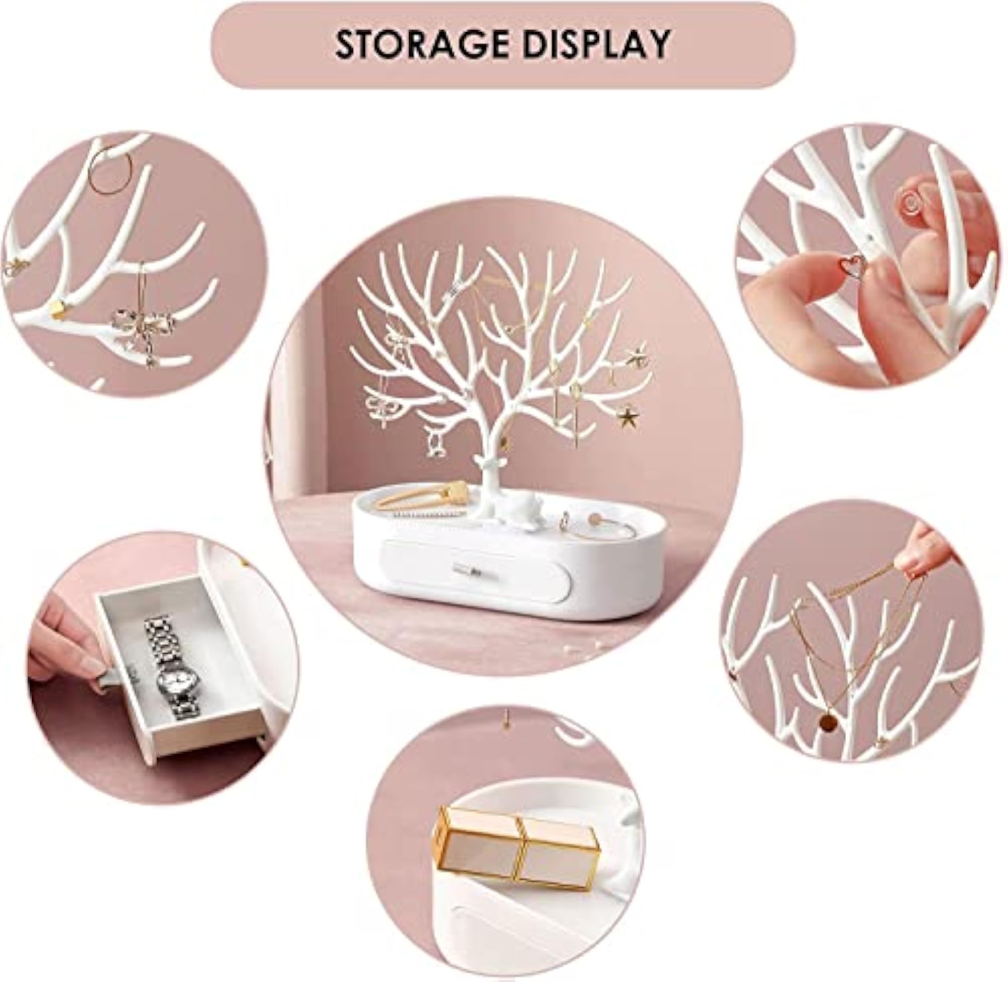 Multi Function Tray Jewelry Display Holder