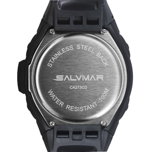 SALVIMAR Unisex – Erwachsene One Plus Tiefenmesser-Uhr, Schwarz, Einheitsgröße