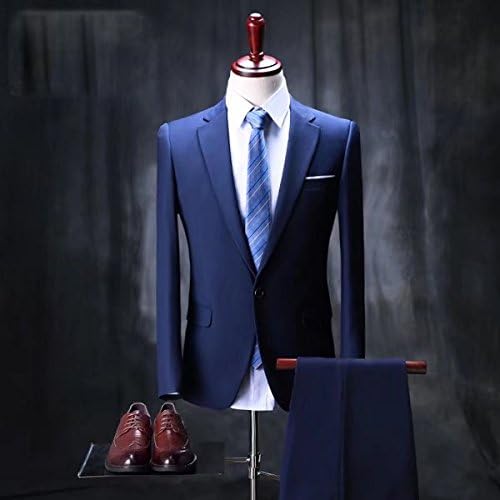 Amazon Co Jp ノーブランド品 スタイリッシュスーツ スーツ メンズ スリム 1ツボタン 2ツボタン 紳士服 Suit メンズ スリムスーツ ビジネススーツ メンズ スーツ メンズ 結婚式 セットアップ 男性用スーツ 紳士服スーツ スタンダードスーツ ブルー 3xl 服