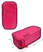 JAVOedge Women's Double-Sided Cosmetic Toiletry, Dark Pink, 8