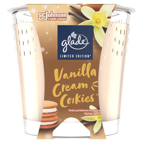 Glade Duft-Kerze im Glas Vanilla Cream Cookies, bis zu 27 Stunden...