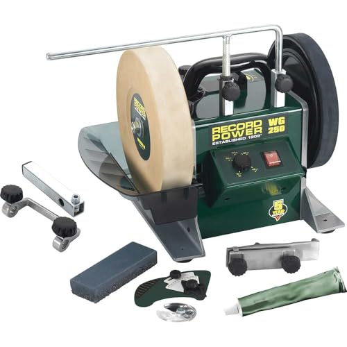 Record Power WG250 200mm Wet Stone Grinder 160 Watt 240 Volt