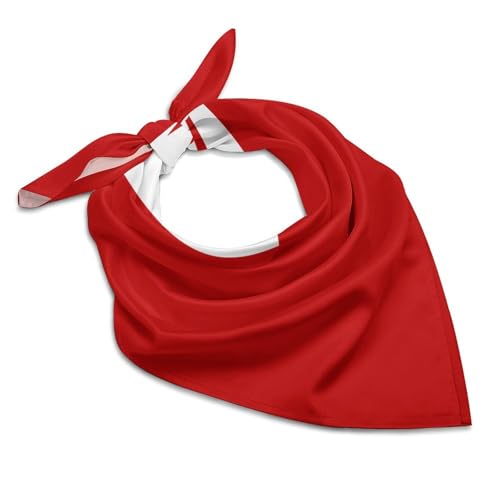 Tonga Tongan Flag Bandanas Face Mask Square Scarf Headwear Silk Head Scarves Lightweight Wrap Neck Scarf
