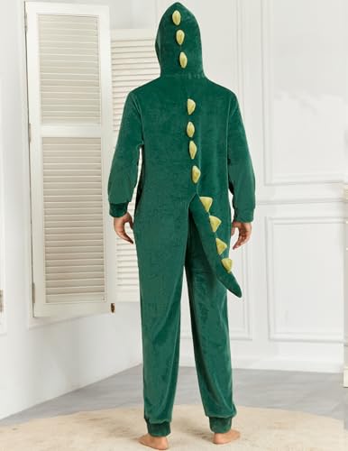 Image of Veseacky Family Christmas Pajamas Matching Sets Adult Onesie Zipper Hooded Footed One-Piece Pjs Jumpsuits