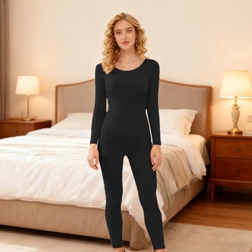 Ensemble sous-vêtement femme temps froid haut bas costume chaud sans couture automne