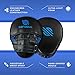 Sanabul Essential Curved Punching Mitts for Boxing, MMA Muay Thai Boxing Pads for Training, Punch Focus Mitts, Hand Pads Sparring Gear, Strike Shield, Metallic Blue