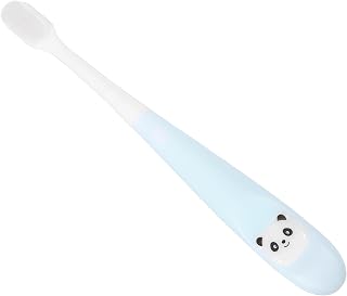 NOLITOY Kids Toothbrush PP TPR Supple Bristles with Bucket White | Kids Oral Care, Non Slip Handle and Simple Shape, for Ages 2 to 12 in Everyday Use