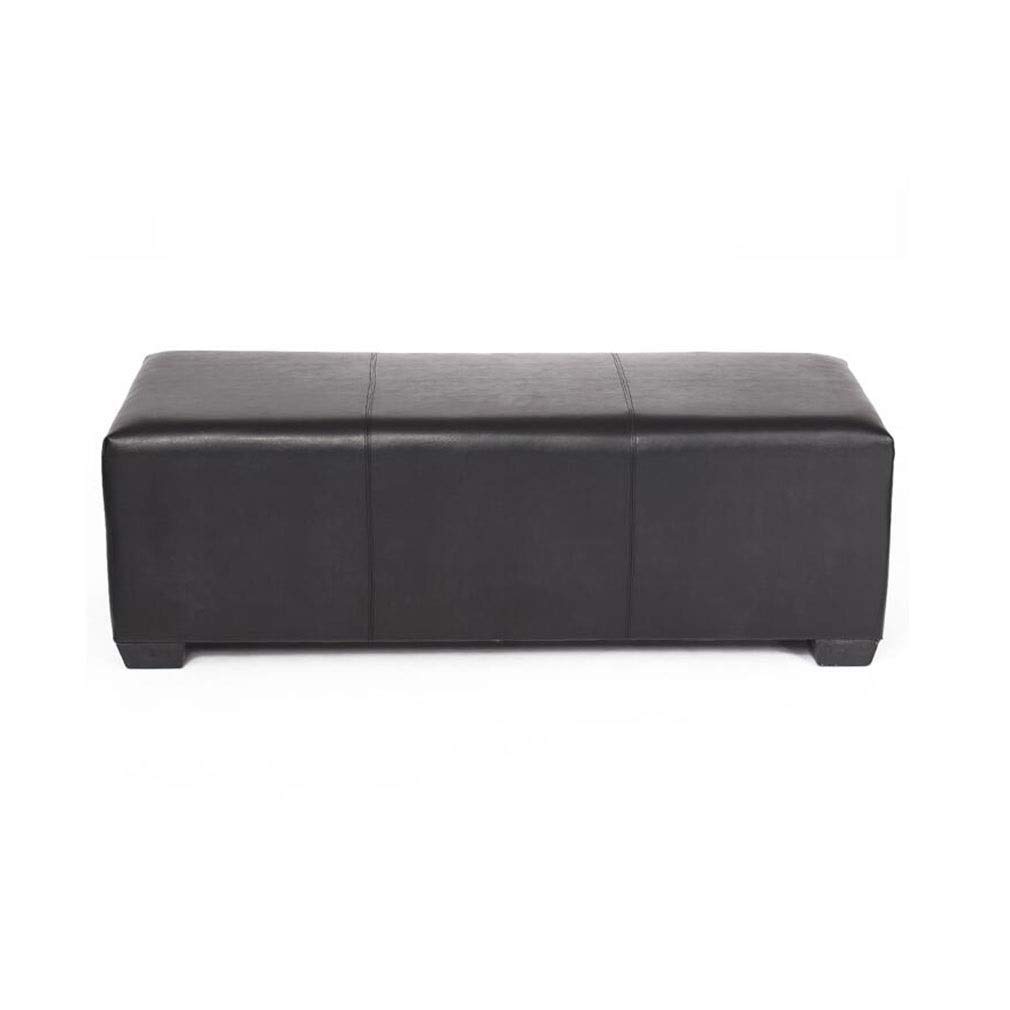 Ottoman bench gzz pouf rectangulaire similicuir banc d'appoint tabouret de salon