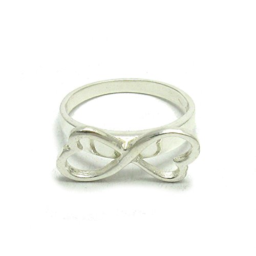 Bague en argent massif 925 éternité, le bijou deux cœurs pour sublimer le quotidien