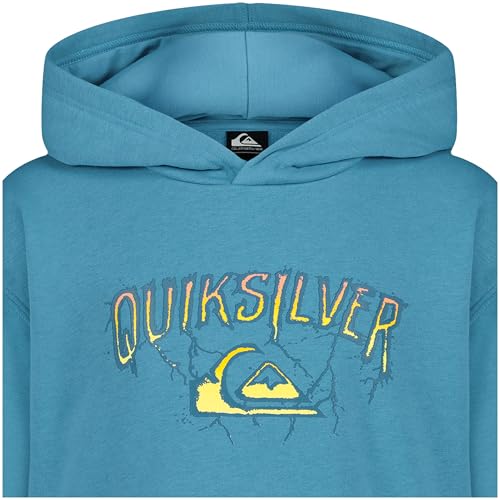 Image of Quiksilver Boys' Pullover Hoodie Sweatshirt, Soft & Comfortable Fleece, Front Pocket