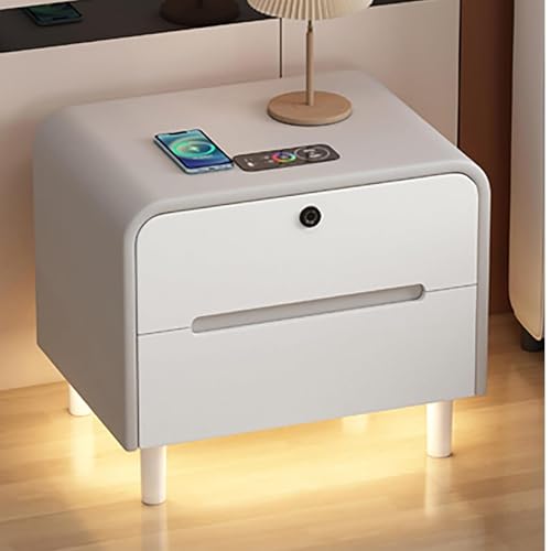 Table de chevet intelligente dotée d'un verrouillage d'empreintes et chargeur sans fil