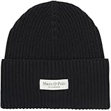 Marc OߴPolo Damen Strickmütze aus Bio-Baumwolle mit Logo