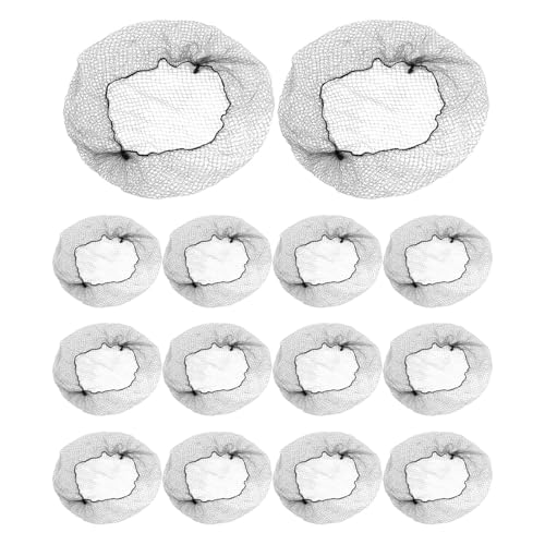 Garneck Redecillas Invisibles Cabello de Nylon Negro, Malla Elástica para Moño, 100 Piezas Ideales para Cocina y Servicio Profesional