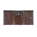 Ikepod Tri-fold Key Wallet/Holder [Full-grain Leather] 6 Hooks & 2 Card Slot - Brown