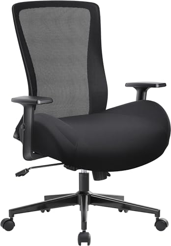 Big and Tall Home Office Desk Chair 500lb Capacity for Heavy...