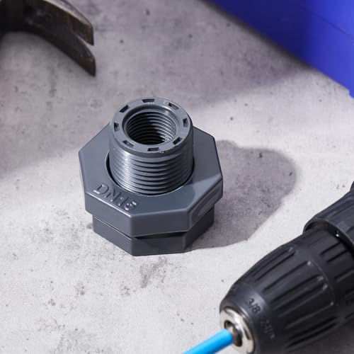 Image of 8 Pcs 1 /2 Inch Bulkhead Fitting PVC Npt Tank Connector
