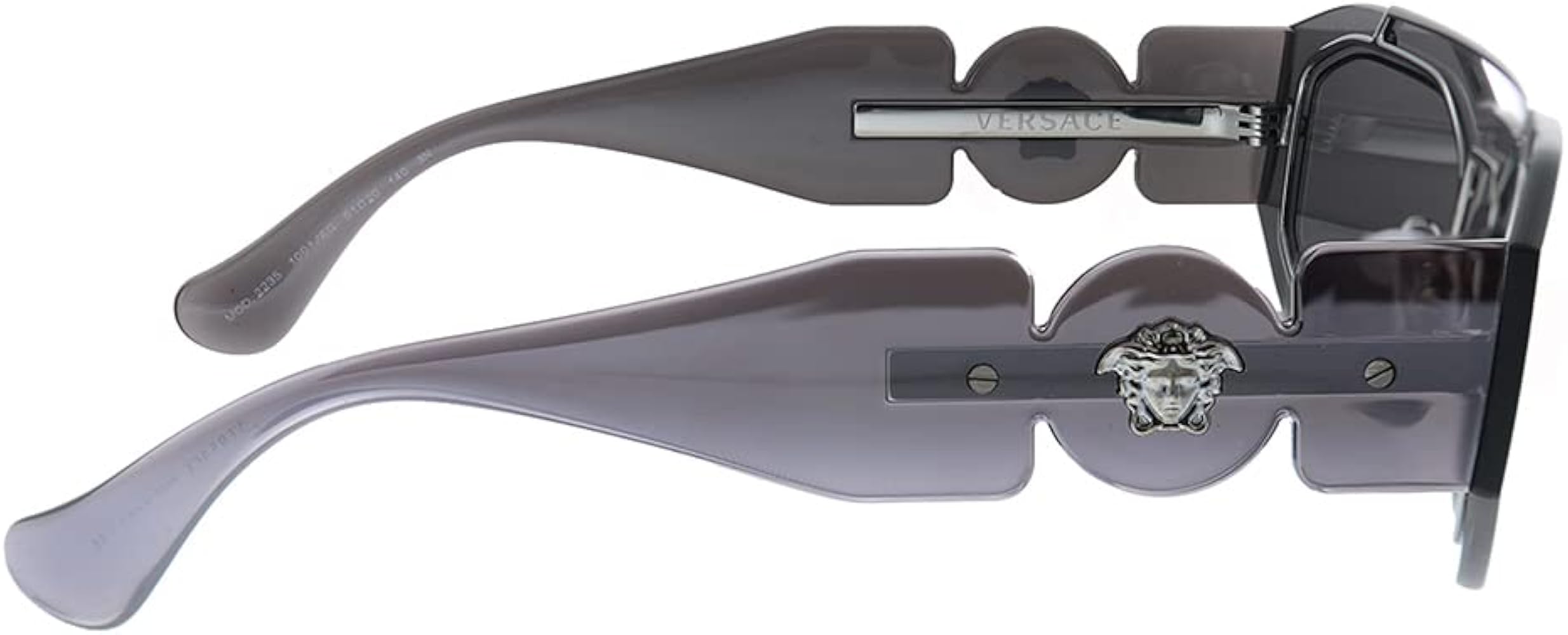 Amazon.com: Versace VE 2235 10016G Grey Mirrored Plastic Rectangle