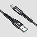 Price comparison product image Type C Cable Fast Charge PHOCAR USB C to USB A Short Cable 0.5M*2 Braided Phone Charger Cord Compatible with Samsung Galaxy,Nokia,Moto,Huawei,GoPro and More - Black