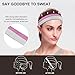 Glitter Transgender Pride Flag Workout Headbands Elastic Sport Sweatband for Athletic Yoga Running Gym Women Men