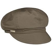 Seeberger Azalee Ballonmütze Damencap Newsboy-Mütze Balloncap Baumwollcap Sommercap Damen - mit Schirm, Futter Sommer Frühling-Sommer - One Size Khaki