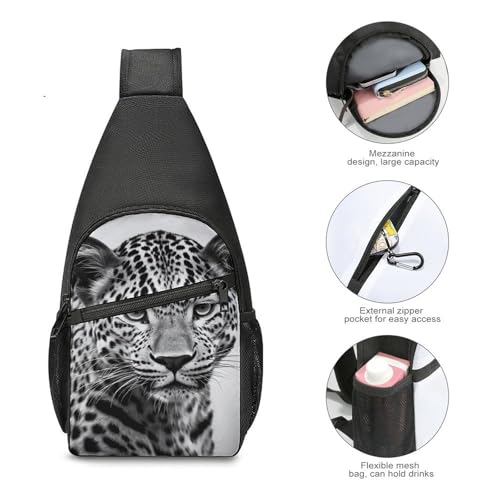 Bolso bandolera animal print ligero para viajes miniatura 5