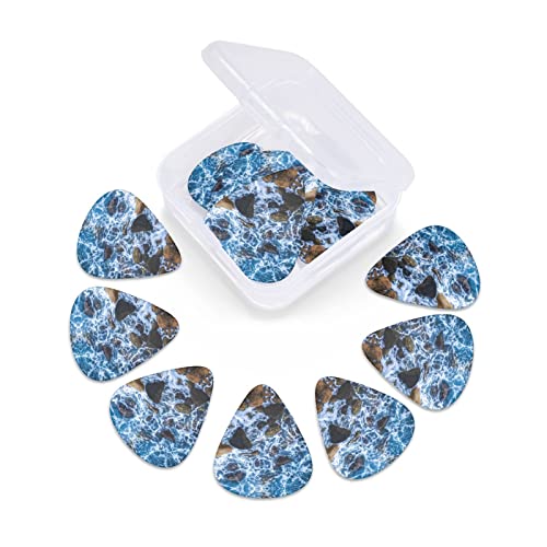 Ensemble de 12 médiators de guitare Sea Stones pour guitare acoustique, guitare électrique, contrebasse, ukulélé - Les Beatles, Paul McCartney, John Lennon, RIngo Starr, George Harrison Ensemble de 12 médiators de guitare Sea Stones pour guitare acoustique, guitare électrique, contrebasse, ukulélé – Image 7