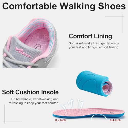 Image of Alicegana Womens Comfortable Walking Shoes: Lightweight Breathable Womens Sneakers for Daily Walks - Non Slip Casual Tennis Shoes for Work Commuting