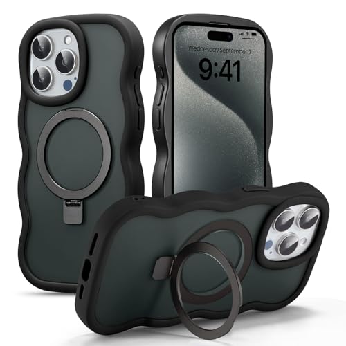 UEEBAI Ή iPhone 12/12 Pro p P[X  TPU EF[ufUC X}zP[X  lC  P[X MagsafeΉ c ^ y }Olbg g^ op[ X}zP[X - ubN