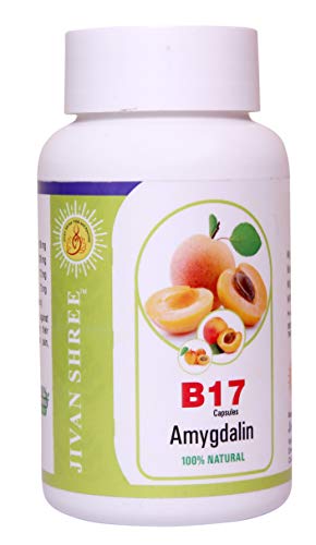 Vitamin B17 500 mg Purest Amygdalin 99.5% (Apricot Kernel) Extract 100% Organic Natural Antioxidant Immune Booster 60 Capsules Vitamin B17 500 mg Purest Amygdalin 99.5% (Apricot Kernel) Extract 100% Organic Natural Antioxidant Immune Booster 60 Capsules