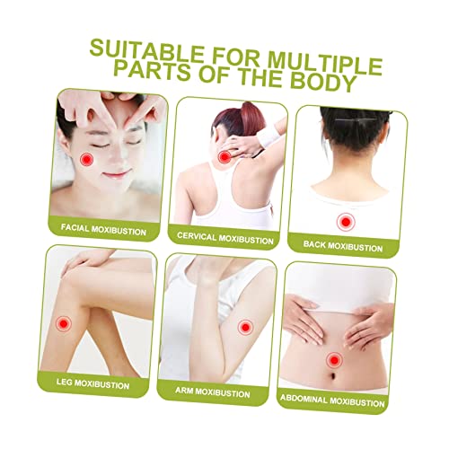 Ceramic Moxa Box Set Double-Layer Insulated Cupping Therapy Pot para masaje portátil y raspado para uso en casa y relajación miniatura 4
