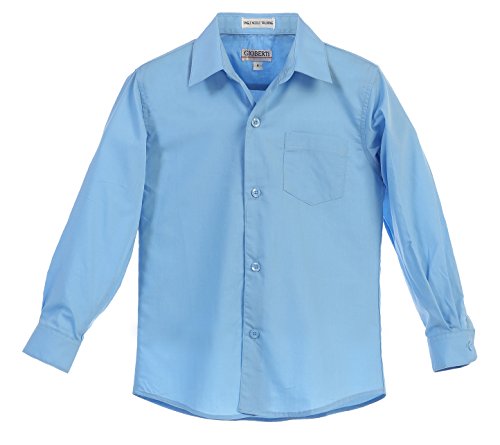 Image of Gioberti Boys Long Sleeve Solid Dress Shirt