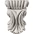 Ekena Millwork COR03X01X05SC 3 7/8-Inch W x 1 1/4-Inch D x 5 1/4-Inch H Scroll Leaf Corbel