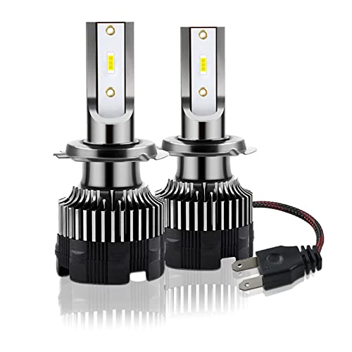 MOMOTOU 2 PièCes Ampoule Led De Voiture Ampoule De Phare Pour Voiture 20000LM 120W 6500K Blanc Csp Led 12-24V Kit De Led De Phare De Voiture (H7) Cover