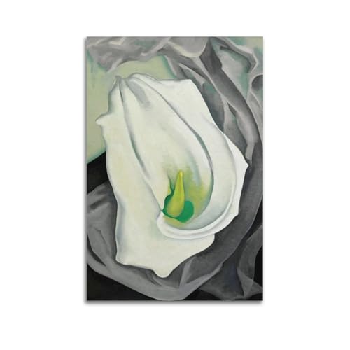 Georgia O'KeeffeaiLily-Yellowj̃|X^[rO[ xbh[ A[gGǉLoX20x30inch(50x75cm)