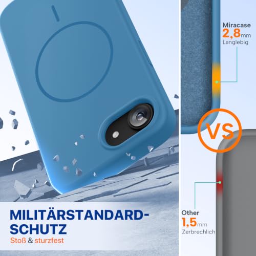 Coque iPhone 16e MagSafe bleu capri pour usage quotidien actif - 3