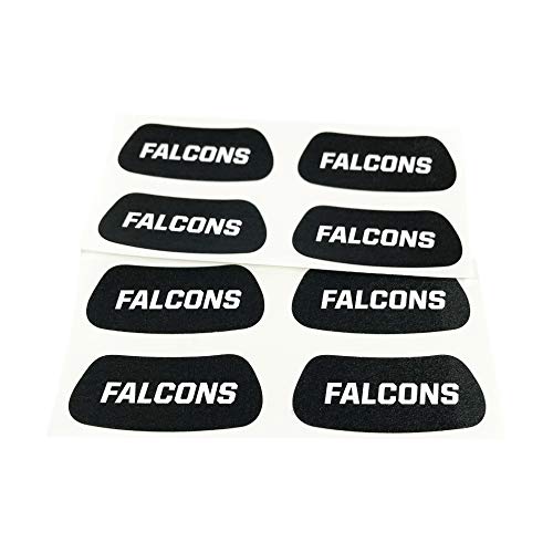 EyeBlack Falcons Team Sports Under Eye Sticker College/University, High School, Pro Football, Softball, Baseball, Community Sports, Little League Easy Stick and Peel 8 Strips (4 Pairs)