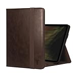 TORRO Case Compatible with iPad Pro 11” M5 / M4 (2025/2024) – Premium Leather iPad Pro 11” 2025/2024 Case with Stand Function, Apple Pencil Connectivity and Wake/Sleep Function (Dark Brown)