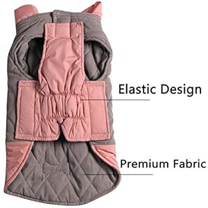 Vecomfy-Reversible-Dog-Coats-for-Small-Dogs-Waterproof-Warm-Puppy-Jacket-for-Cold-WinterPink-and-Grey-XS - Cucciolini Doodles   Vecomfy-Reversible-Dog-Coats-for-Small-Dogs-Waterproof-Warm-Puppy-Jacket-for-Cold-WinterPink-and-Grey-XS