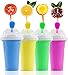 ZLZNX Tazza per Granite, Tazza per Frullati Surgelati Magici Coppa di Raffreddamento in Silicone Raffreddatore Estivo, Gelatiera Riutilizzabile per frullati di Succo di frullato